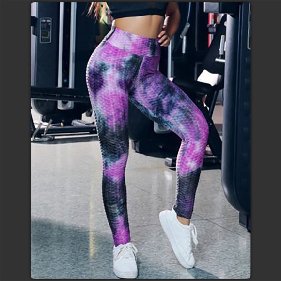 🌟 Purple Bubble Brazilian Scrunch Butt Yoga Pant - Picture 3 of 9